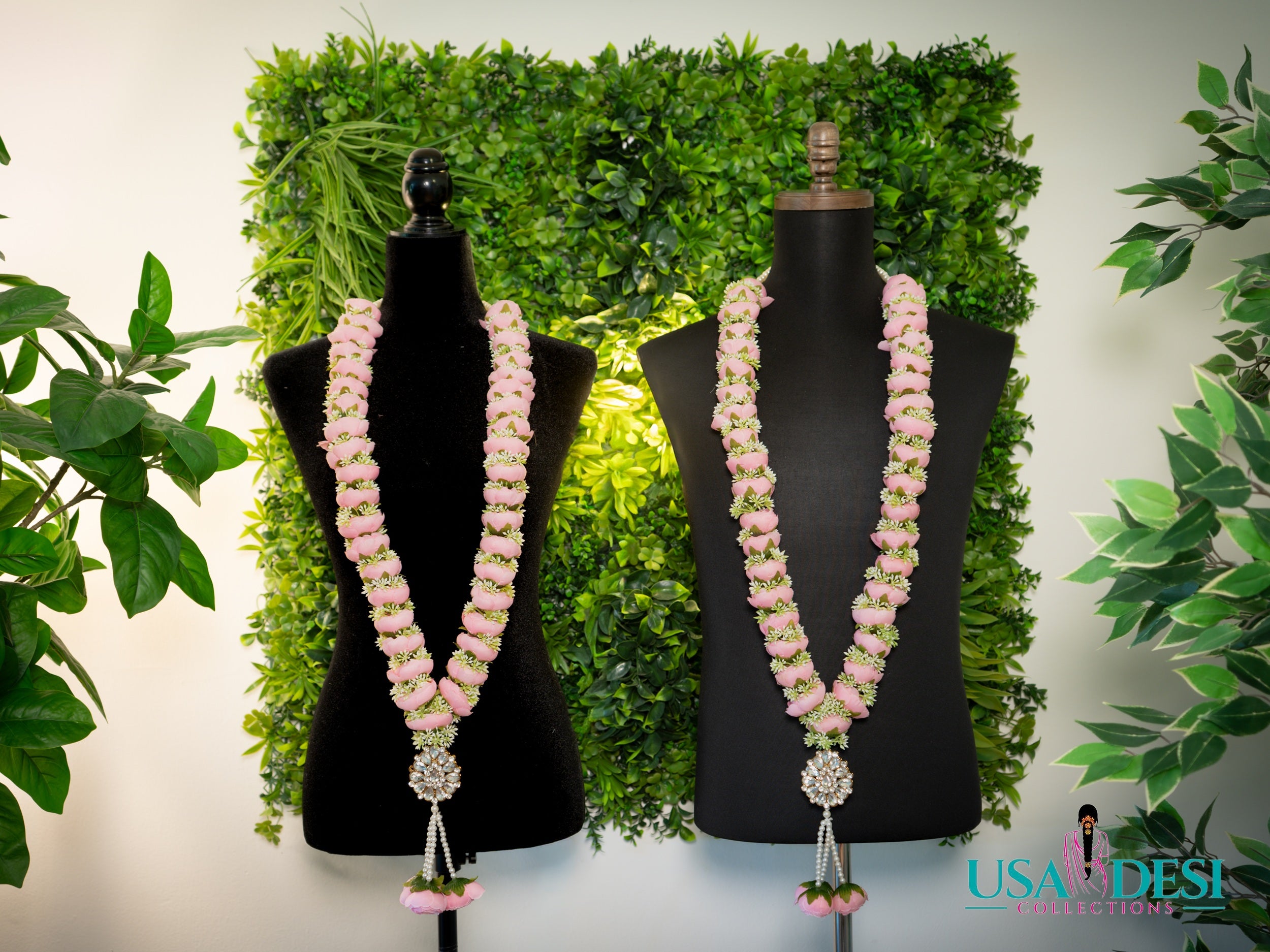 Artificial Peony Garland (Light Pink)