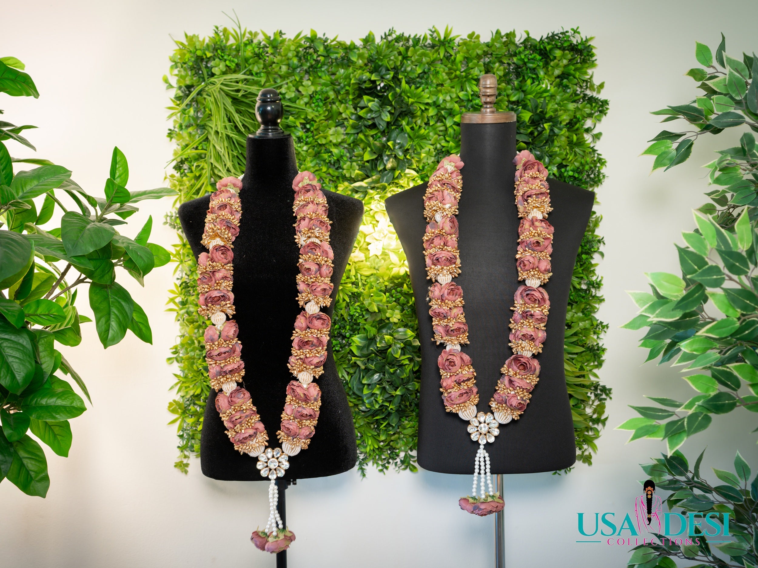 Artificial Peony Garland (Purple)