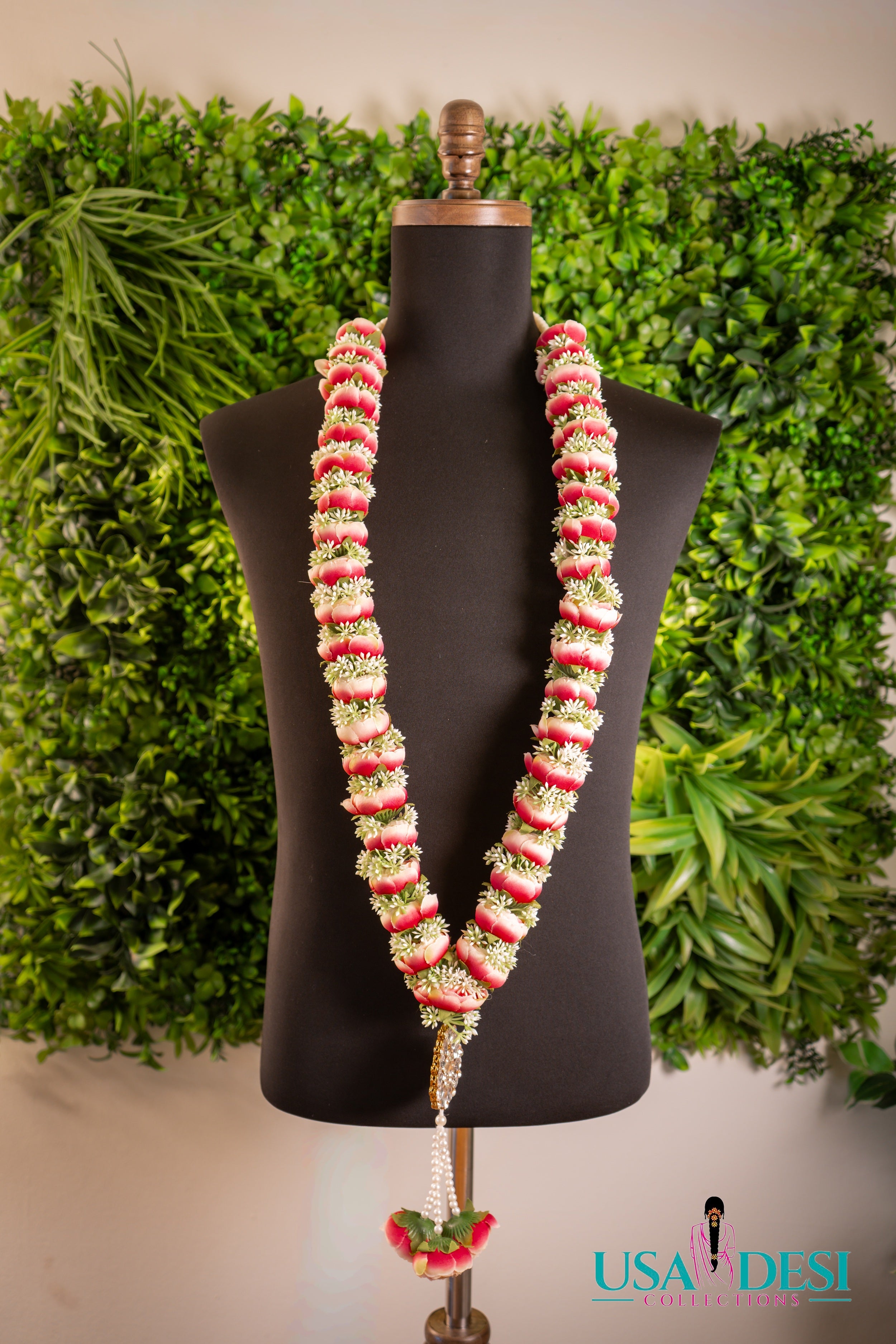 Artificial Peony Garland (Whitish Pink)