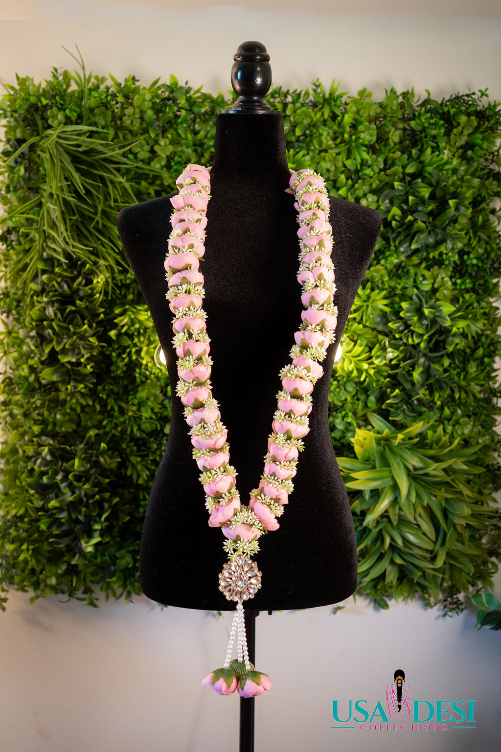 Artificial Peony Garland (Light Pink)