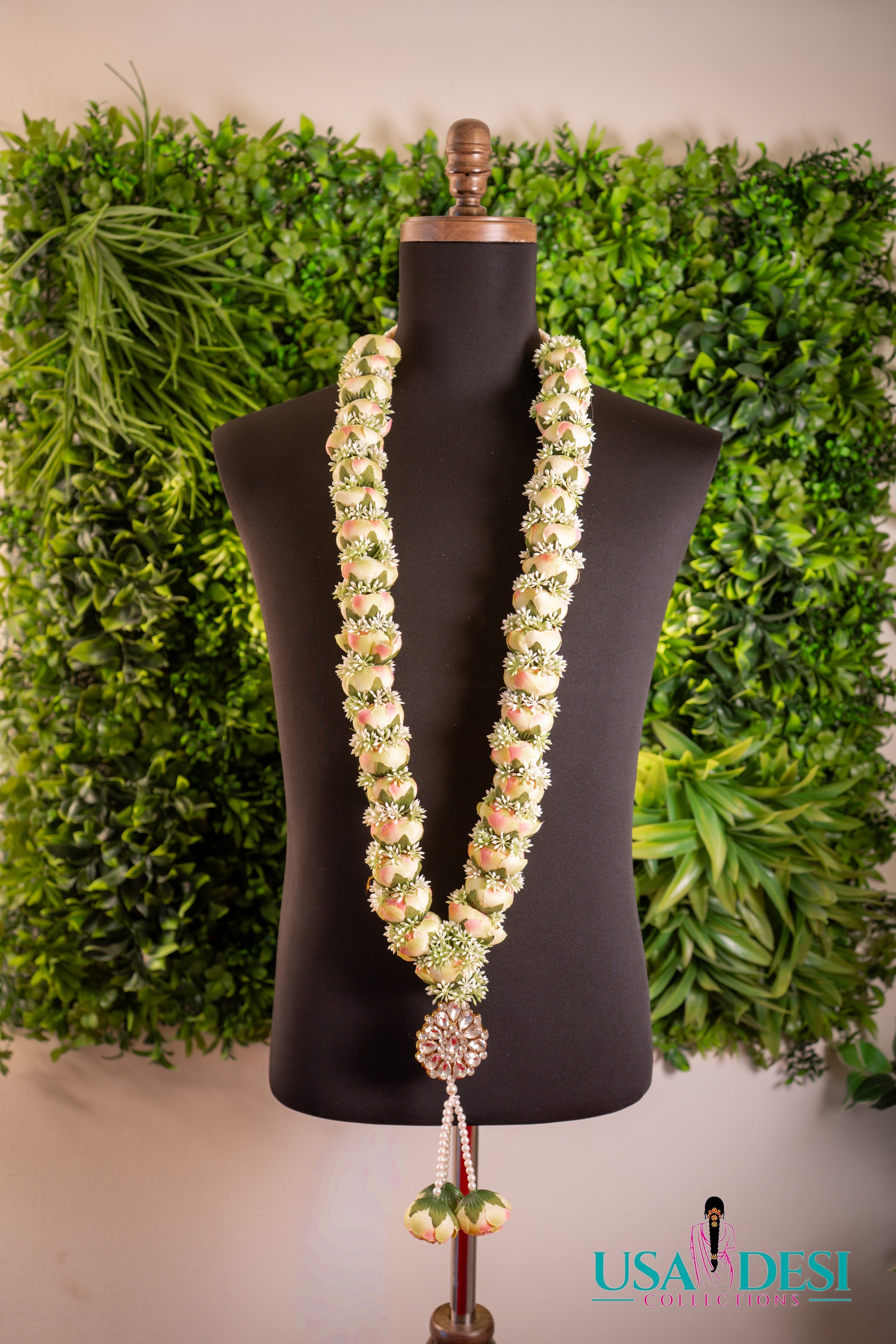 Artificial Peony Garland (Yellowish Pink)