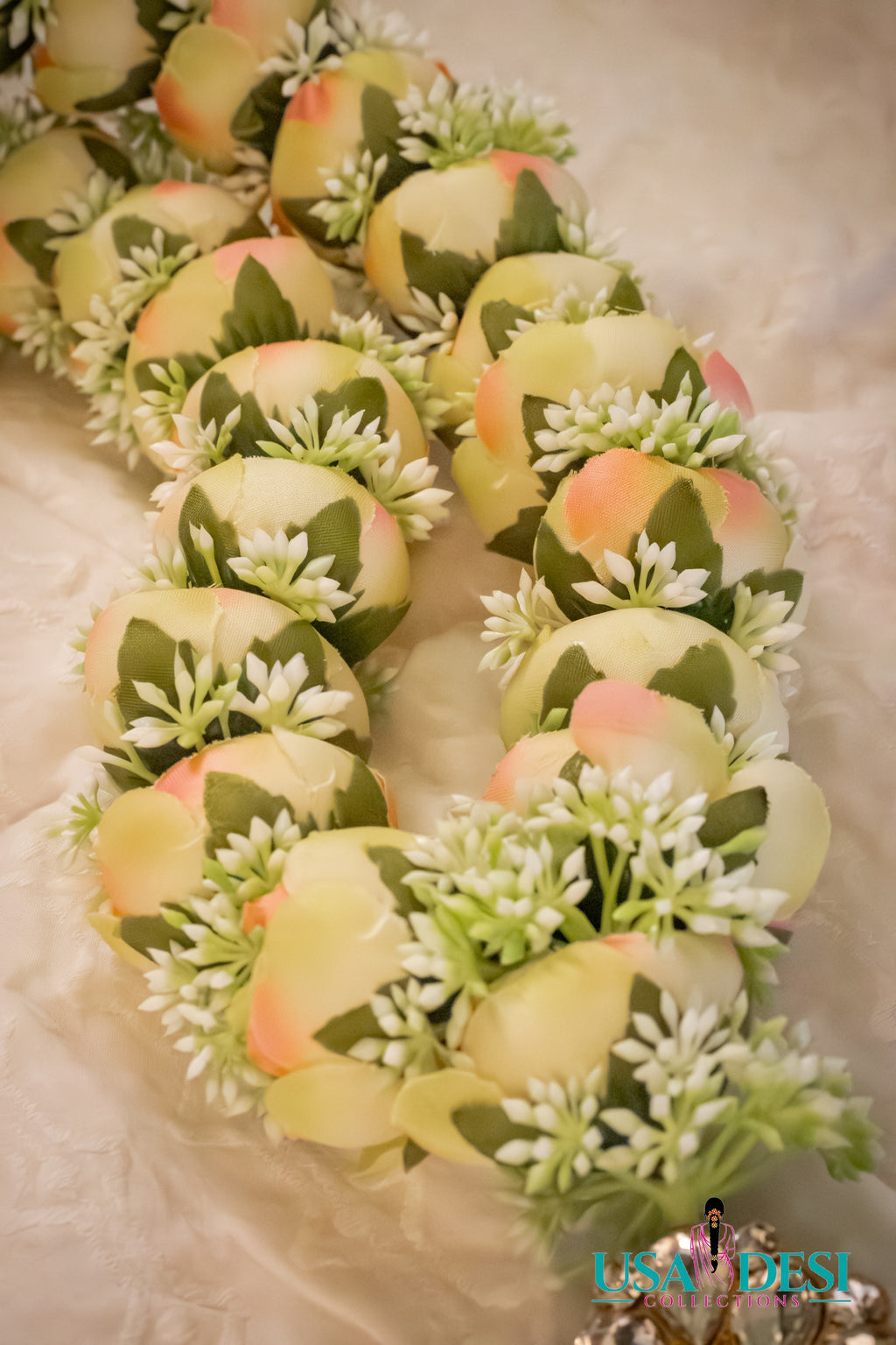Artificial Peony Garland (Yellowish Pink)