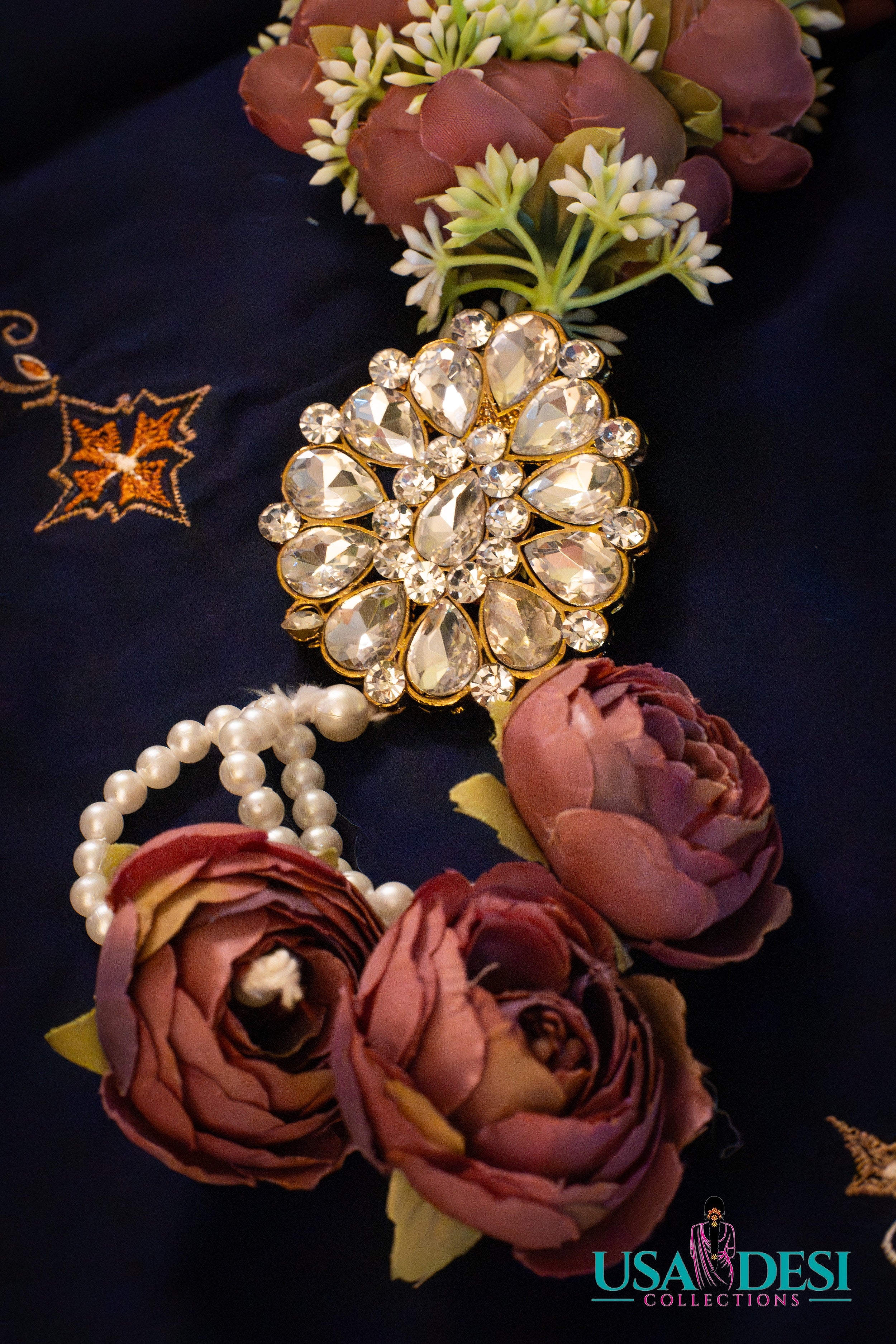 Artificial Peony Garland (Purple)