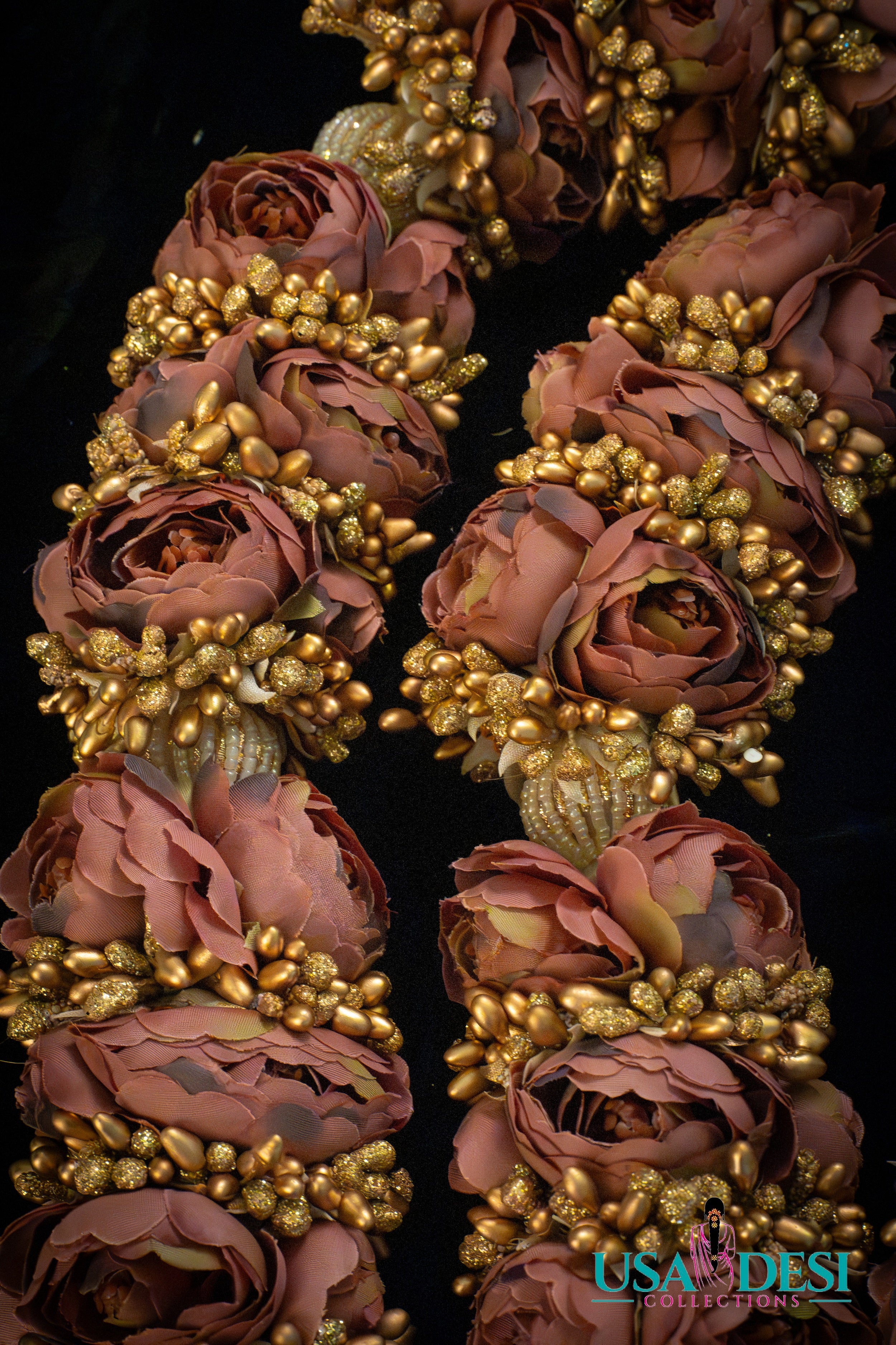 Artificial Peony Garland (Purple)